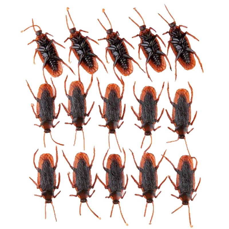 Rubber Cockroach Realistic Roach Fake Halloween Bug Toy Simulation ...